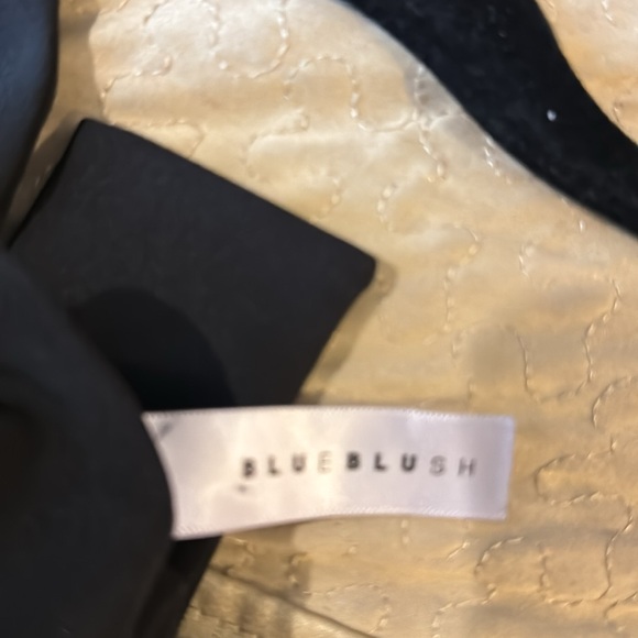 Blue Blush Spaghetti Strap Black Jumpsuit w/ Cut-Out Back & Sash - Picture 11 of 11